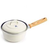 BK Indigo Steelpan met deksel - Ø 16 cm - Crème - Inductie