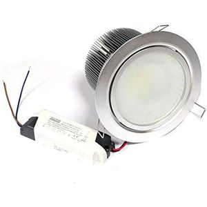 Cablematic - 30 W LED inbouwlamp Dag, 140 mm, wit COB30W