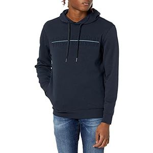 Armani Exchange Sweatshirt met capuchon voor heren met Sur Ton Mirrored Logo en Contrast Stripe On Front
