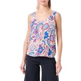VERO MODA Dames Vmmenny Tank WVN Ga Noos Top, Silver Lining/Aop: Hayda, M