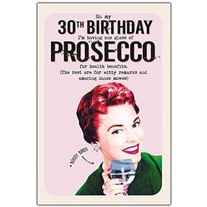 Prosecco, 30e verjaardag, wenskaart, 159x235mm