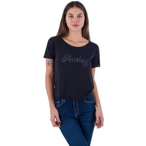 Womens Oceancare Devore T-shirt met korte mouwen zwart