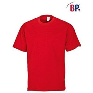 BP 1221-170-81-M uniseks T-shirt, 1/2 mouwen, ronde hals, lengte 70 cm, 160,00 g/m² puur katoen, rood, M