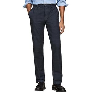 Tommy Hilfiger Denton Straight Fit Chinobroek voor heren, blauw (Desert Sky), 32W / 28L