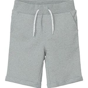 Shorts NKMVERMO voor jongens, gemengd grijs, 146 cm