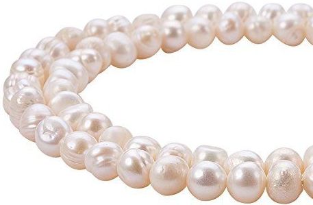 PandaHall - Parels - Beige - 120 Stuks - Natuurlijke Kralen - 6~7 mm Diameter