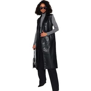 Trendyol Damen Gerade Regulär Hijab-Weste bescheiden vest voor dames, Zwart, XL
