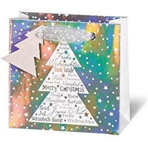 bsb Cadeauzakje, geschenkzakje, papieren zak, kerstmotief, CD-formaat