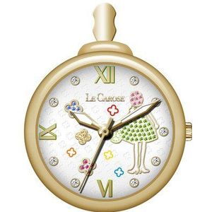 Le Carose Vrouwen Analoge Quartz Horloge met Gouden Band CIPPIC02, Wit, onbezorgd