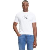 Calvin Klein - T-shirt - Zwart/Wit - Normale Pasvorm - Ronde Hals