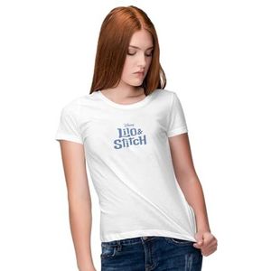 Disney Stitch ""Aloha Vibes"" dames T-shirt - Hawaiian Graphic Tee met palmbomen en surfboards - tropische zomerstijl, Wit, S