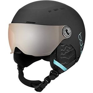 bollé - QUIZ VISOR Black Blue Matte XS 49-52cm - Orange Gun Cat 2, skihelm, medium, gemengde kinderen