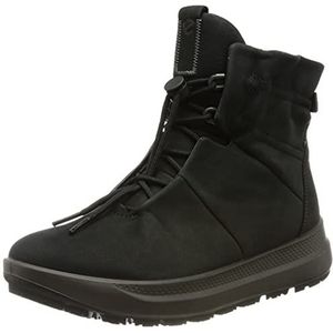 Ecco Outdoor womens Solice Mid-cut Gore-tex Water Proof Insulated Snow Boot, Black Nubuck, 9-9.5 US