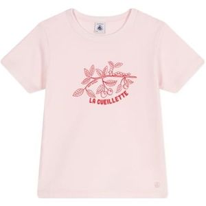 Petit Bateau T-shirt met korte mouwen voor meisjes, Roze, 3 Jaren