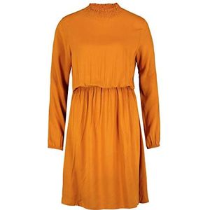 Eight2Nine formele damesjurk met opstaande kraag en lange mouwen