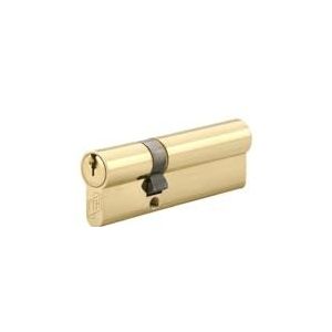 FTH - Dubbele input cilinder FTH 5G, 30 x 60 mm, cilinder en sleutels van messing, scheurbeveiliging, 3 getande sleutels