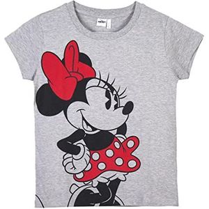 CERDÁ LIFE'S LITTLE MOMENTS Minnie Mouse T-shirt met korte mouwen voor de zomer, 100% katoen, officieel Disney-licentieproduct, grijs, normaal voor meisjes
