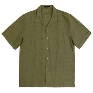 GIANNI LUPO Linnen overhemd voor heren met korte mouwen GL7658S-S24, Groen, XL