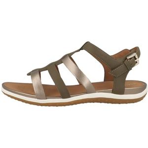 Geox D Vega A Sportsandalen voor dames, SAGE/DK BEIGE, 35 EU, Sage Dk Beige, 35 EU