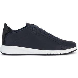 Geox U Aerantis A Sneakers voor heren, marineblauw/zwart, 41 EU, Navy Black, 41 EU