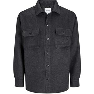 JACK&JONES PLUS Heren Jjebradley Ollie Overshirt Ls Noos Pls Hemdjas, zwart, 3XL