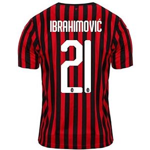 PUMA Ibrahimovi Ac Milan-Home Replicashirt voor jongens, 2019/2020, voetbal-T-shirt