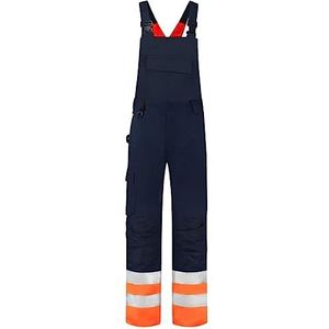 Tricorp 753006 Safety waarschuwingsbescherming tuinbroek, 65% polyester/35% katoen, 100% nylon (500D) Cordura, 280 g/m², inktfluorgeel, maat 56