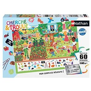 Nathan - Kinderpuzzel - 30 stukjes - In de stad (zoeken en vinden) - Meisjes of jongens vanaf 4 jaar - Hoogwaardige puzzel - Dik en duurzaam karton - Dagelijks & Stad - 86151