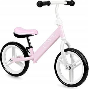 MOMI Nash Kinderloopfiets, ultralicht, 2,5 kg, niet doorboren, verstelbare zitting, 25 kg, 12 inch wielen, roze, 56 x 80 cm