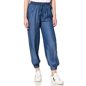 IPEKYOL Dames Double Pockets Tencel Pants Jogger, blauw, XL