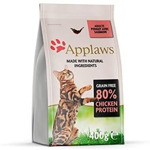 Applaws Compleet droog kattenvoer graanvrij met kip en zalm, zak van 1 x 400 g