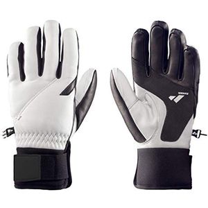 Zanier Uniseks handschoenen voor volwassenen, 30048-2010-7, zwart, wit, maat 7