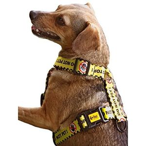 DINGO NIET PET Guard Harnas Verstelbare Veilige Controle Zorg voor Speciale Hond Behoeften Zwart/Geel Maat M 95377