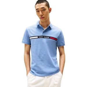 Tommy Hilfiger Poloshirt met korte mouwen voor heren, borstinsert, regular fit