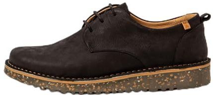 El Naturalista - Pleasant - Leren Schoenen - Zwart - Plat - Veters - Casual