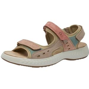 ara AVIO Sportsandalen voor dames, viscone, aquamarin, roze, beige, 36 EU, Visone Aquamarijn Roze Beige, 36 EU