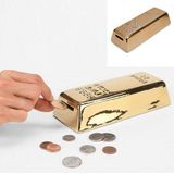 Kikkerland Gouden Bar Coin Bank, Rubber, 1 EA