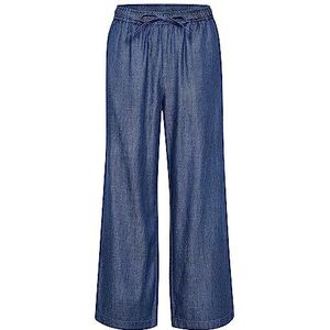 Part Two Dames Casual Denim Broek Rechte Benen Elastische Hoge Taille, Donker Vintage Denim, 32