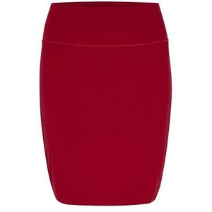 KAFFE Above Pencil Skirt voor dames, knielang, slim fit, elastische taille, jersey, Sun-dried Tomato, XXL