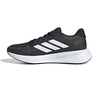 adidas Dames Runfalcon 5 Wide Running Shoes, core black/Cloud white/core black, 44 EU