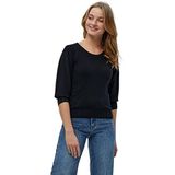 Peppercorn - Tana - Gebreide Trui - Zwart - 3/4 Mouwen