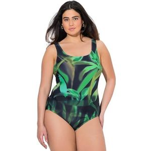 Ulla Popken - Badpak - Zwart - Softcups - Ronde Hals