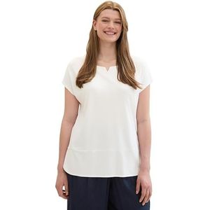 TOM TAILOR T-shirt voor dames, 10315 - Whisper White, 44 NL