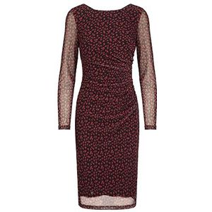 ApartFashion Damesjurk van mesh, zwart-rood, normaal