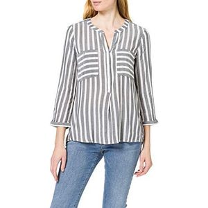 TOM TAILOR Dames blouse met strepen 1016190, 26940 - Offwhite Navy Vertical Stripe, 34