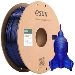 eSUN PETG Gloeidraad 1.75mm, PETG 3D Printer Gloeidraad, Dimensionale Nauwkeurigheid +/- 0.05mm, 1KG (2.2 LBS) Spoel 3D Printen Materiaal voor 3D Printer, Blauw