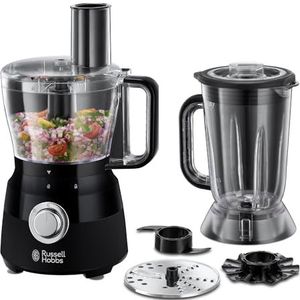 Russell Hobbs 24732 keukenmachine Desire 1,5 liter met 5 snijplanken, schaven en kneden, matzwart 600 W