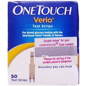 One Touch Verio teststrips, 50 count door One Touch Ultra