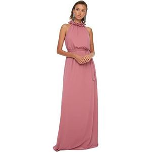 Trendyol Maxi A-lijn Regular Woven Evening Dress, Oudroze, 36