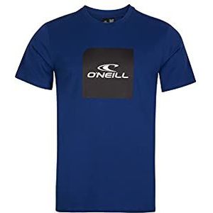 Cube T-shirt met korte mouwen, casual logo, donkerblauw optie B, XS